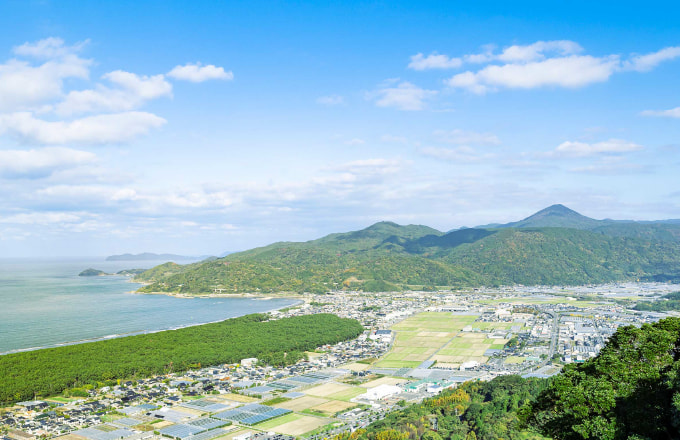 唐津・浜玉の、海と空から。