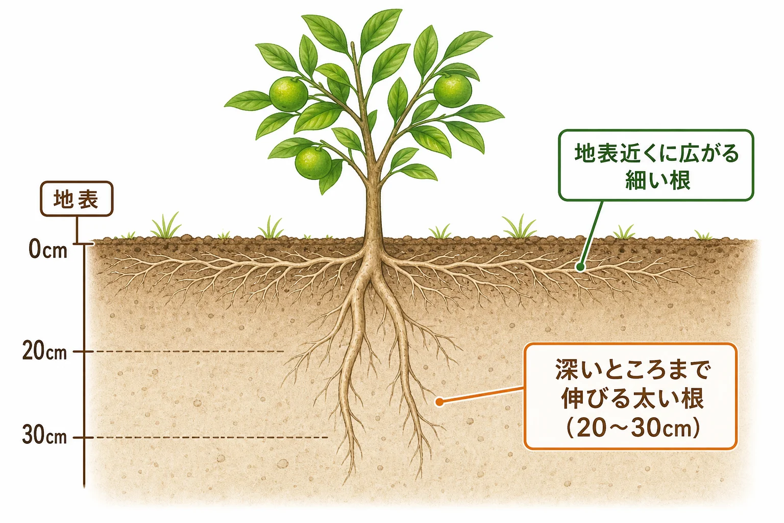 ハウスみかんはなぜ甘い？根っこの話。（前編）