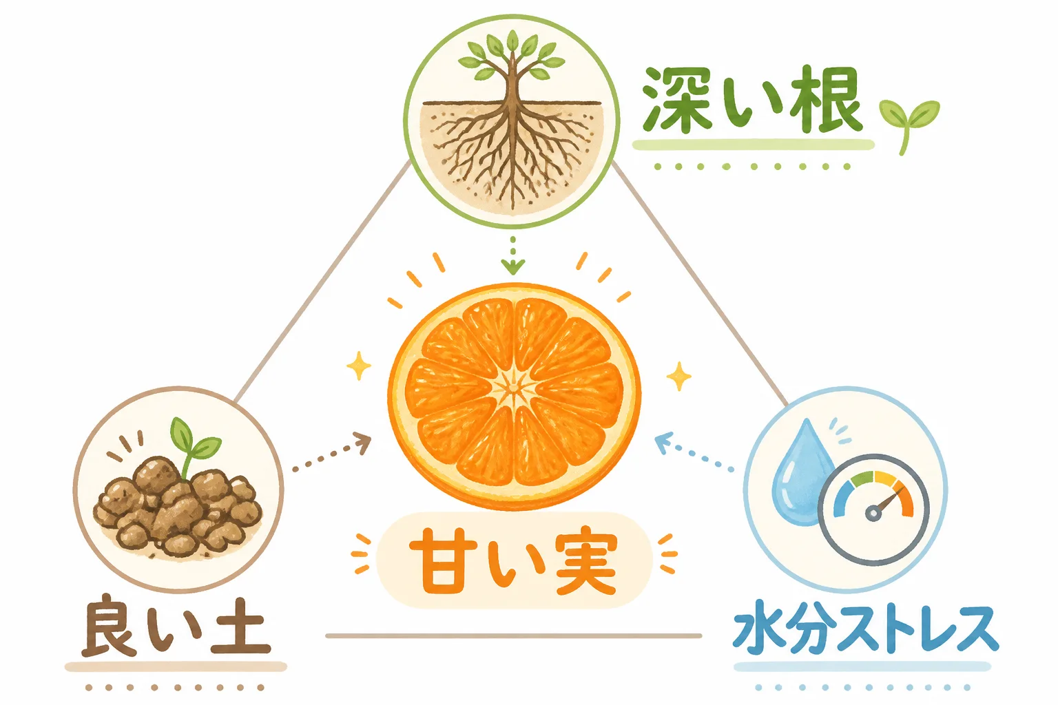 ハウスみかんはなぜ甘い？根っこで操る水の話。(後編）